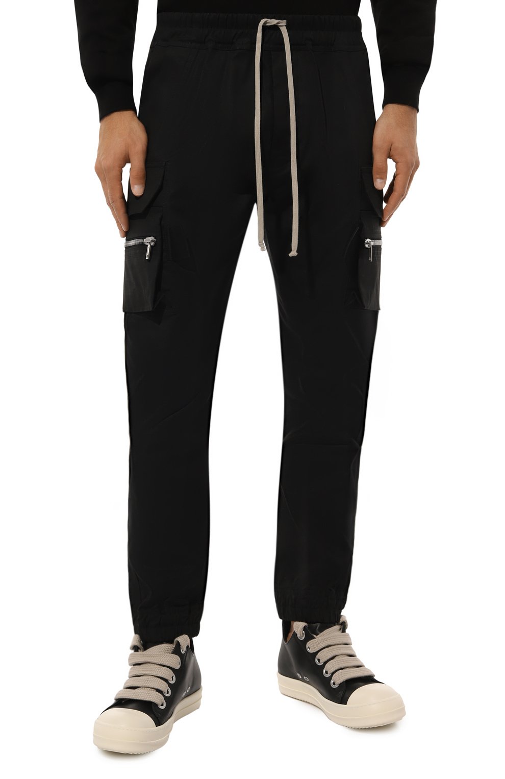 Хлопковые джоггеры RICK OWENS, арт. RU02D6396/TE, фото 3