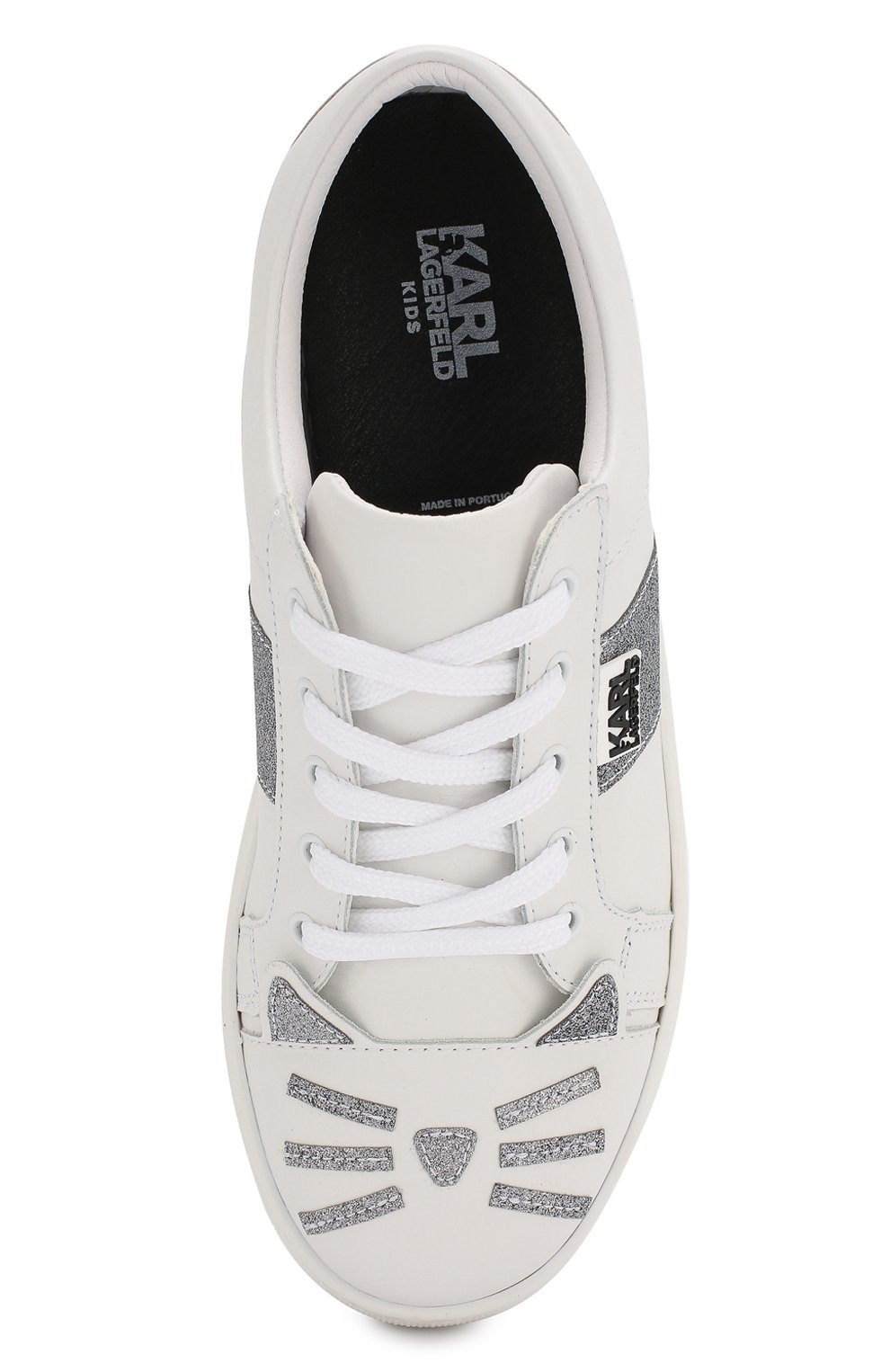 Кожаные кеды KARL LAGERFELD KIDS, арт. Z19028/36-39, фото 4