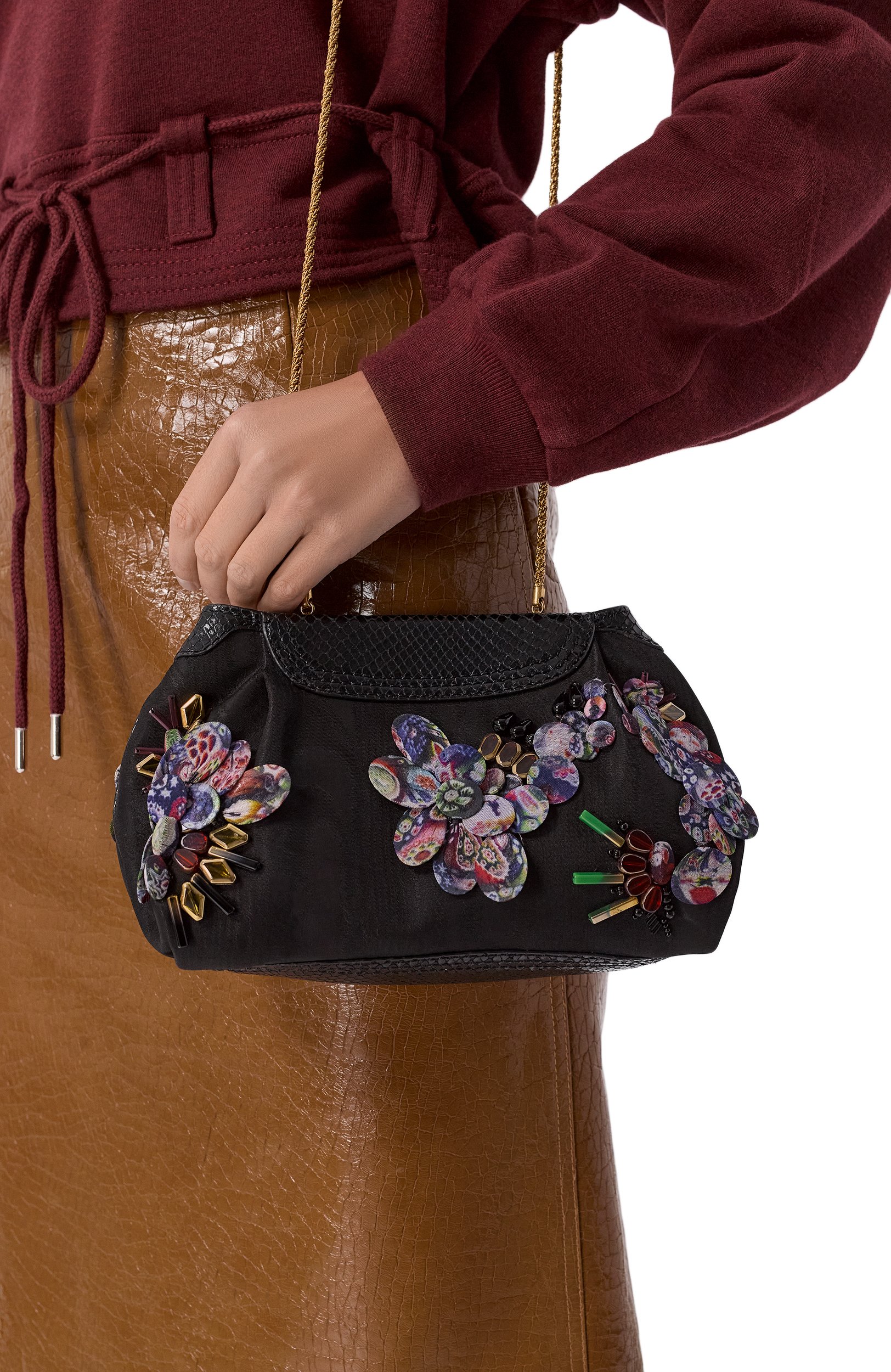 Клатч DRIES VAN NOTEN черного цвета по цене 140000 руб., арт. 262-131521/0803, фото 2 Клатч DRIES VAN NOTEN, арт. 262-131521/0803, фото 2