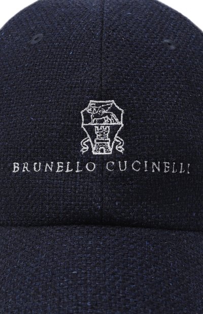 Бейсболка из шелка и льна BRUNELLO CUCINELLI, арт. MZ4039850, фото 3