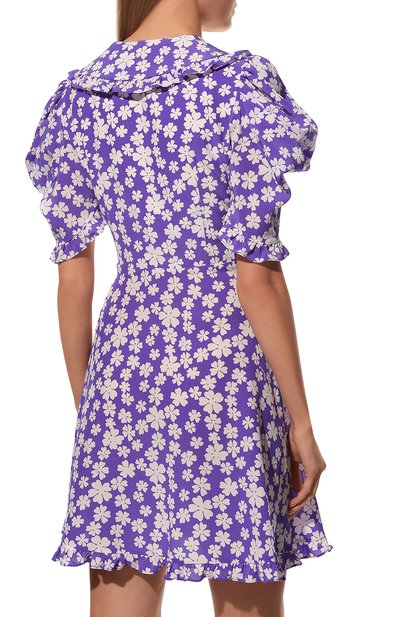 Шелковое платье MIU MIU фиолетового цвета по цене 225000 руб., арт. MF4527-10MA-F02U0, фото 4 Шелковое платье MIU MIU, арт. MF4527-10MA-F02U0, фото 4