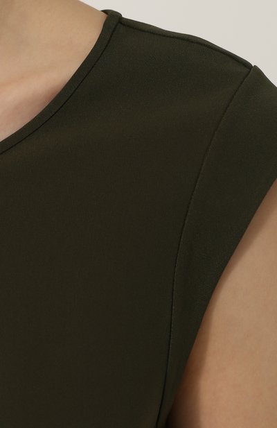 Однотонный шелковый топ свободного кроя LORO PIANA, арт. FAG3313, фото 5