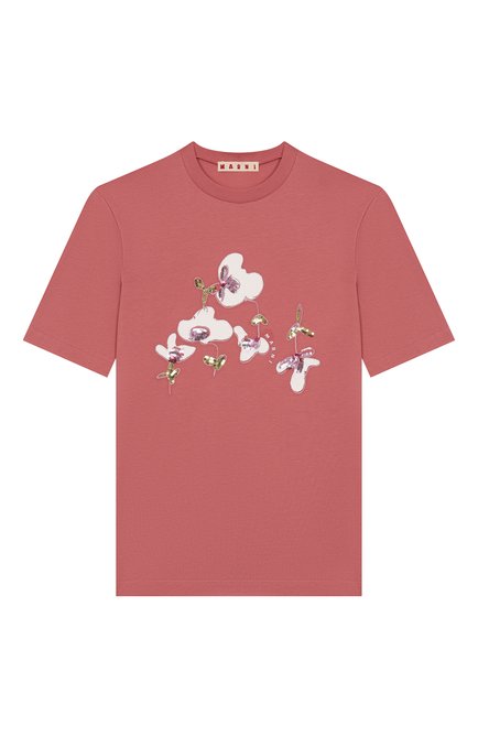 Хлопковая футболка MARNI, арт. M01596/M00HZ