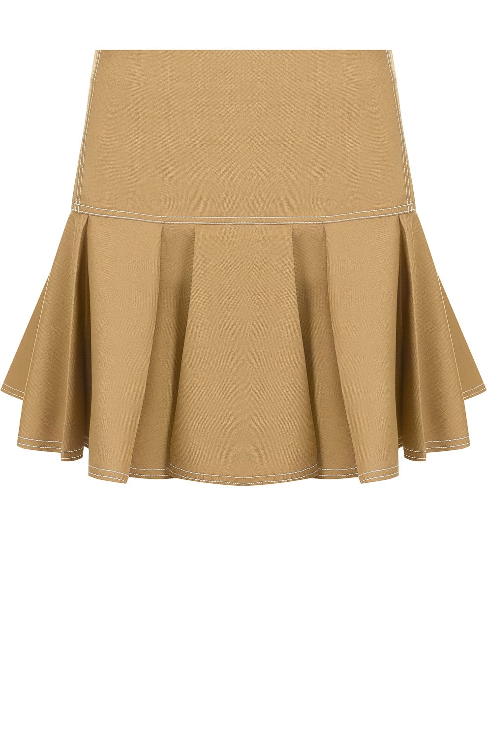 Однотонная мини-юбка с контрастной прострочкой CHLOÉ, арт. CHC18AJU03063, фото 1