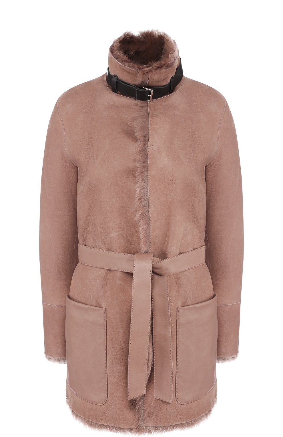 Дубленка на меховой подкладке с поясом BELSTAFF, арт. 72050459/L81N0400, фото 1