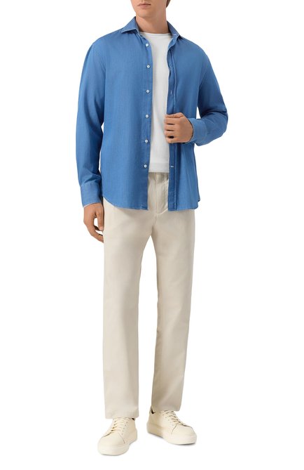 Мужская джинсовая рубашка BRUNELLO CUCINELLI, арт. MR6831718