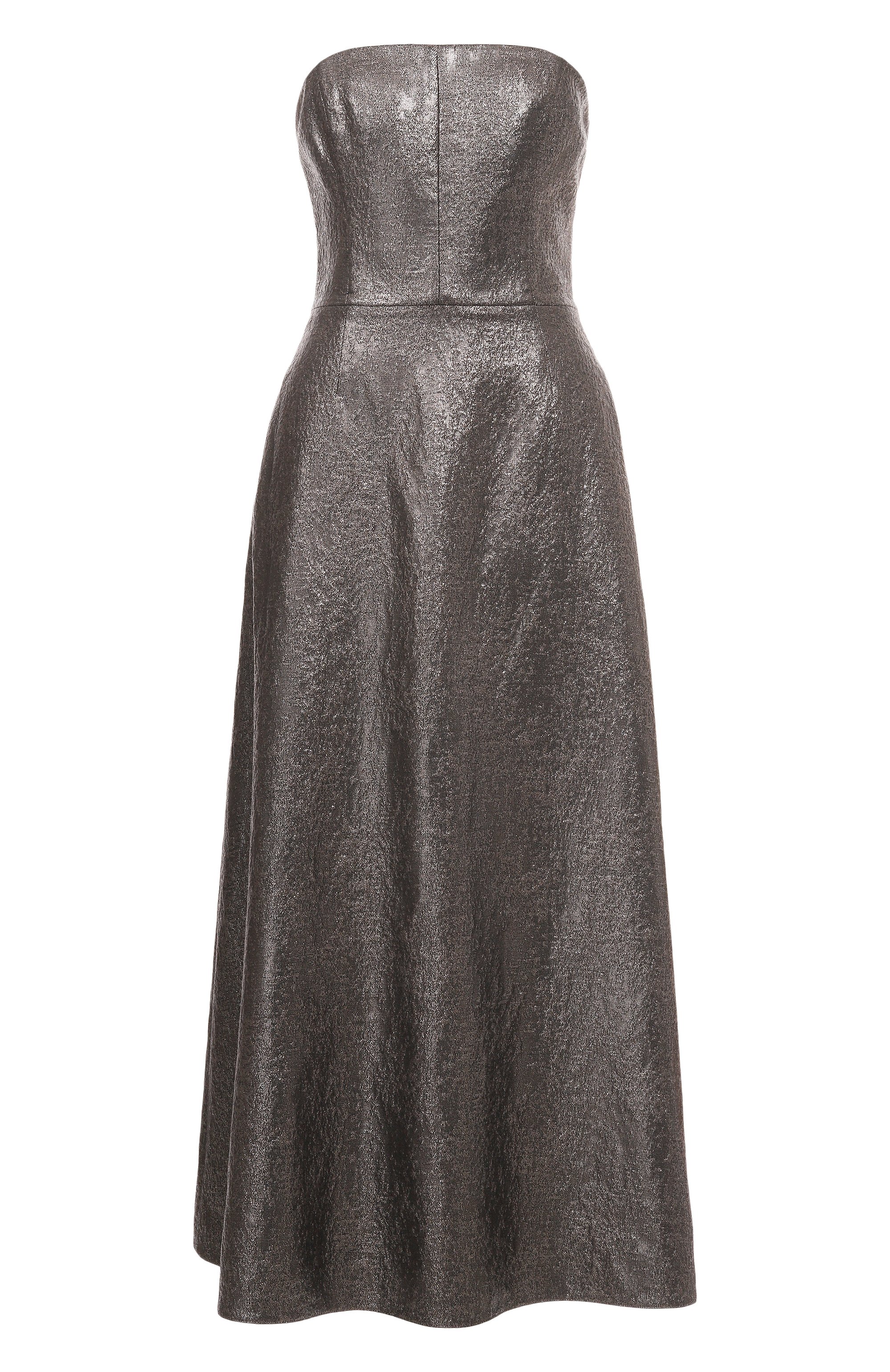 Платье из вискозы ХОХЛОМА Х АЛЕНА АХМАДУЛЛИНА серебряного цвета по цене 71700 руб., арт. WTD1335, фото 1 Платье из вискозы ХОХЛОМА Х АЛЕНА АХМАДУЛЛИНА, арт. WTD1335, фото 1