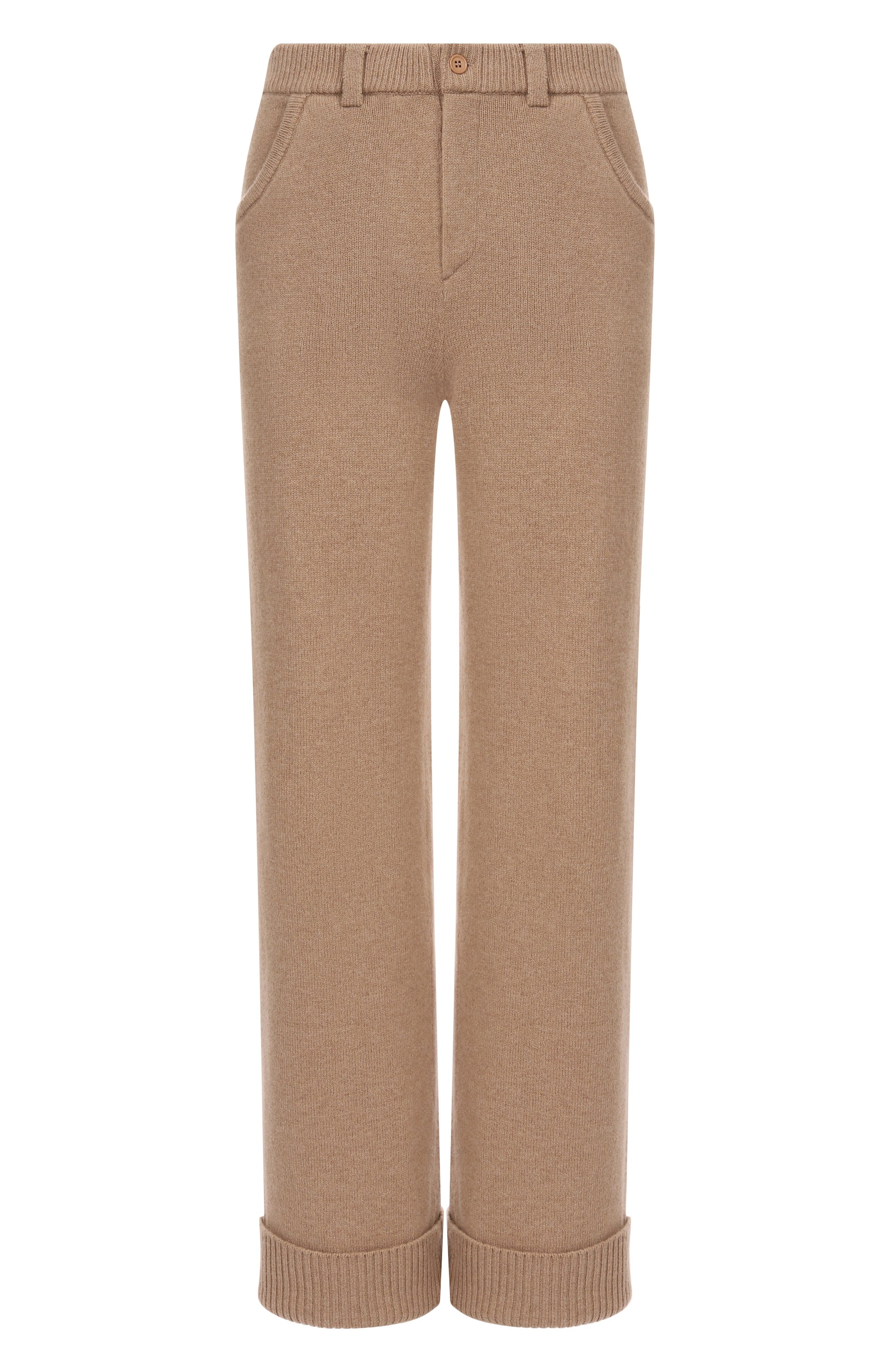 Шерстные брюки AYA MUSE бежевого цвета по цене 79900 руб., арт. AMFW2529, фото 1 Шерстные брюки AYA MUSE, арт. AMFW2529, фото 1