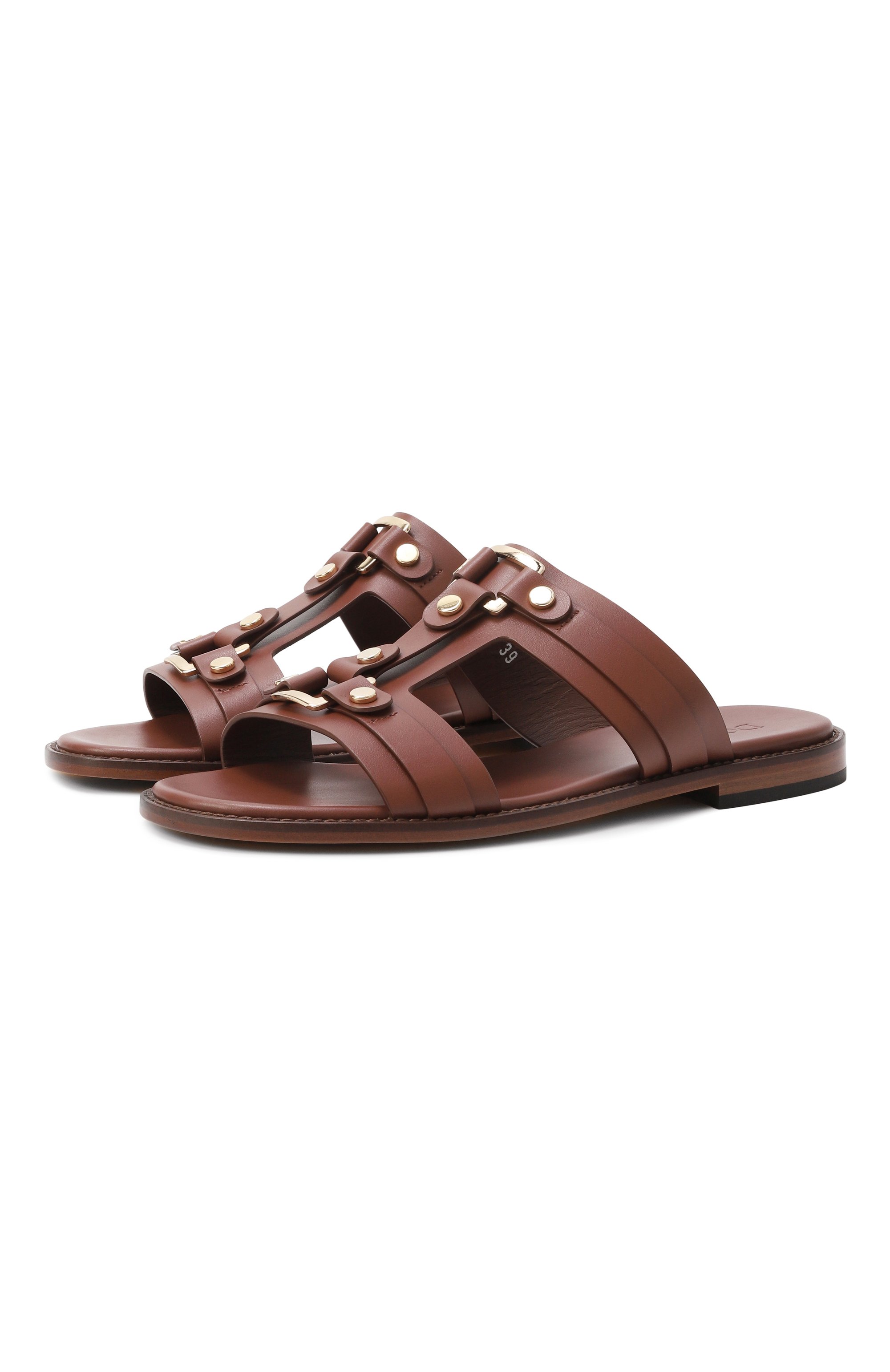 Кожаные шлепанцы DOUCAL'S, арт. DD8771MARNUF073, фото 1