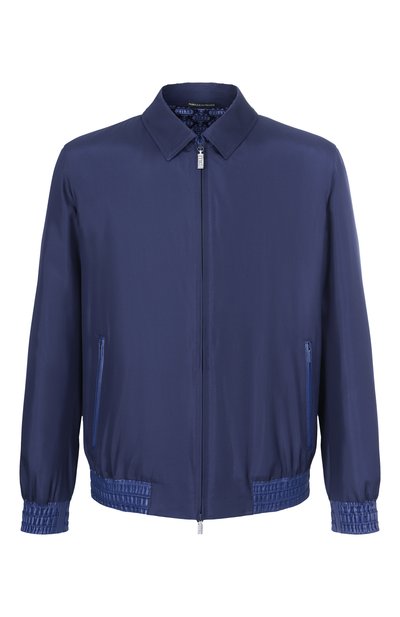 Мужской шелковый бомбер ZILLI, арт. AFAXH1M0619VFRI00