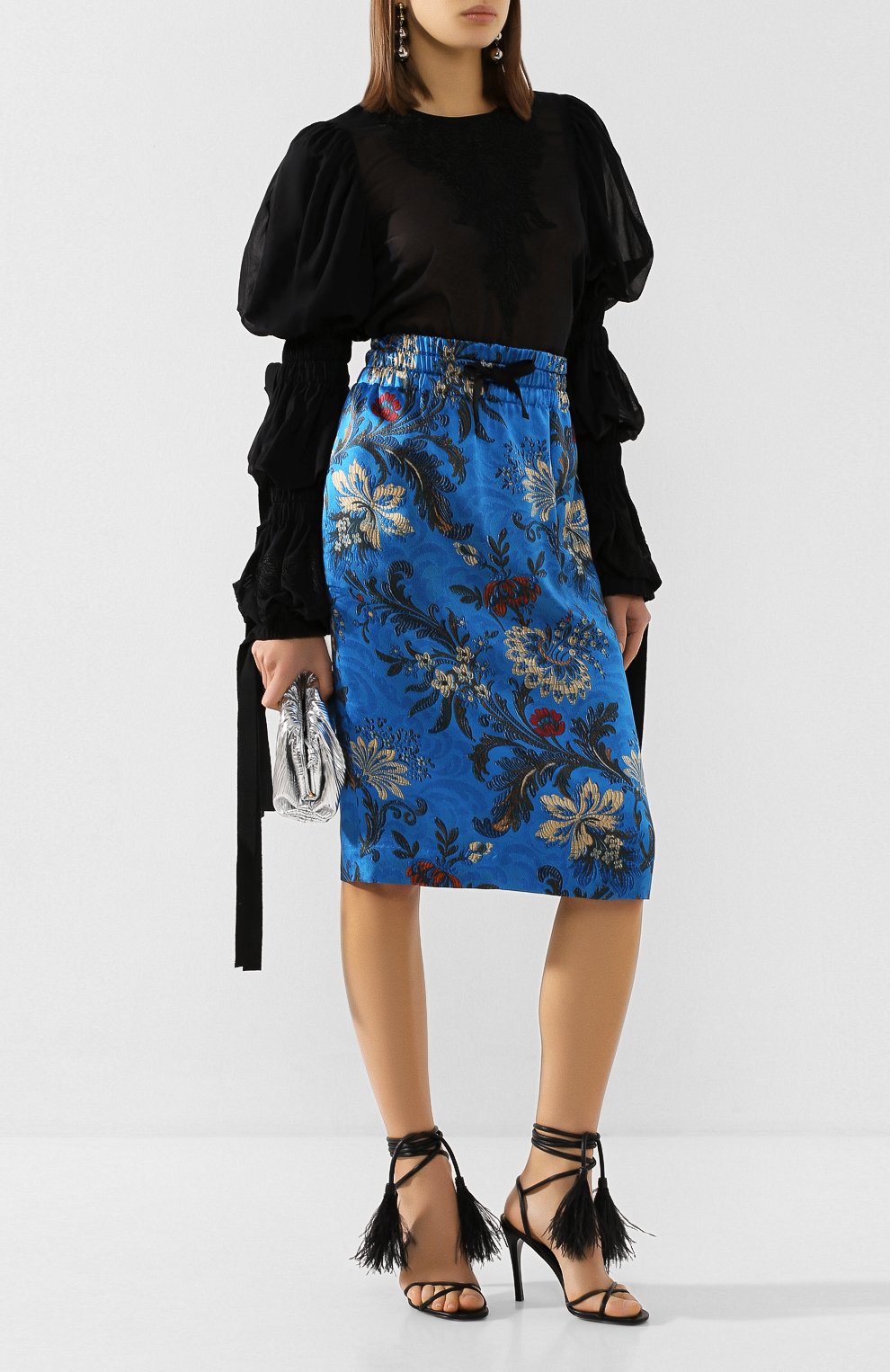 Шелковая юбка DRIES VAN NOTEN, арт. 201-10895-9413, фото 2