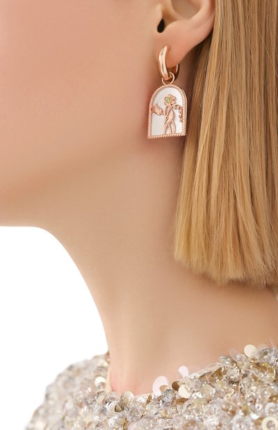 Серьги-арки с демантоидом MOONKA, арт. dem-ae, фото 2