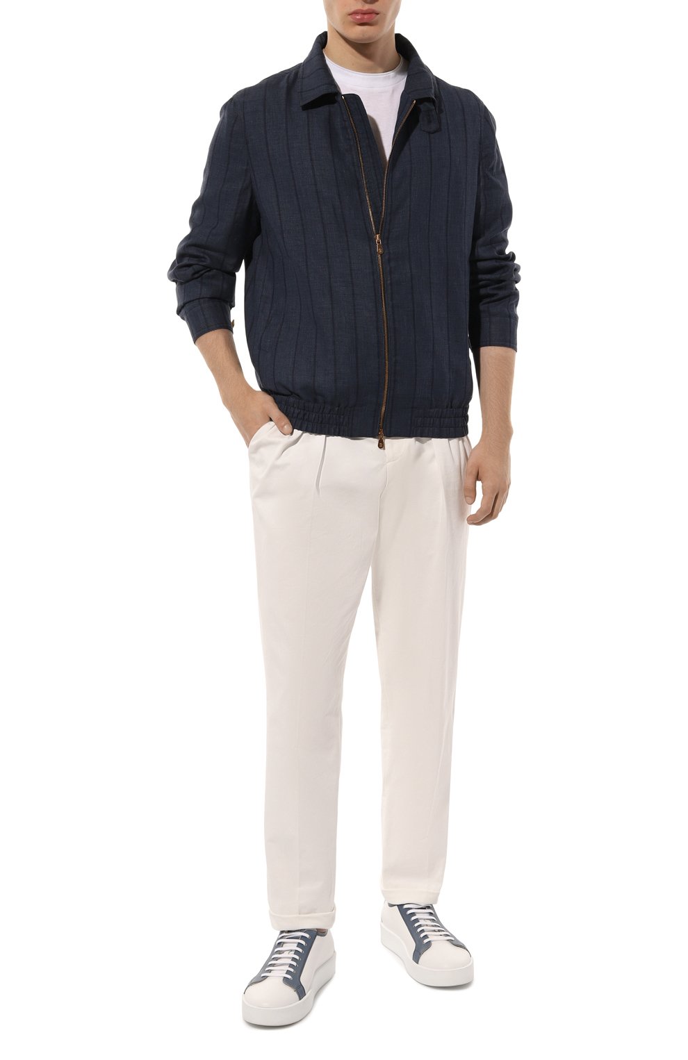 Бомбер из шерсти и льна BRUNELLO CUCINELLI, арт. MW4756205P, фото 2