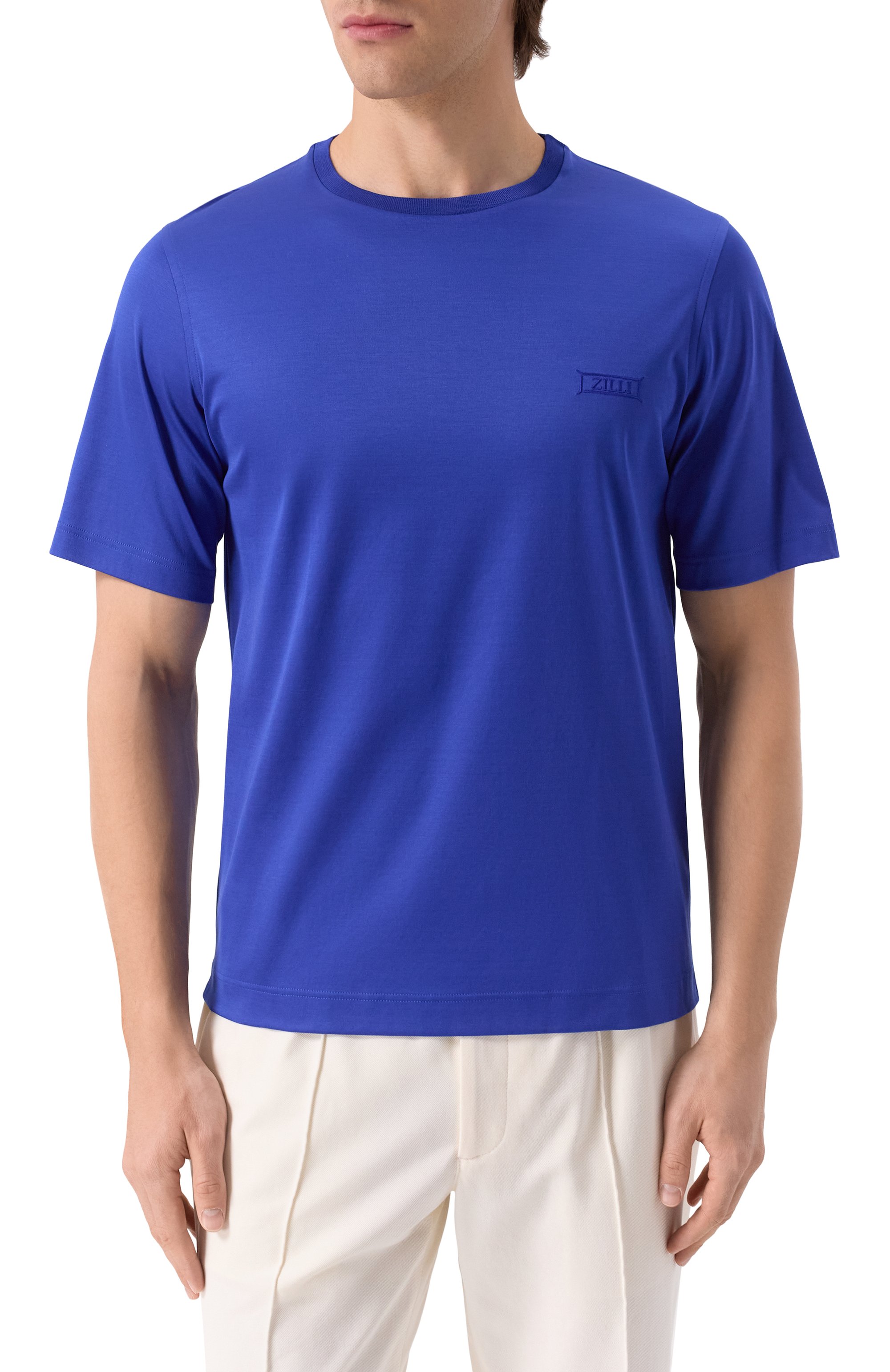 Хлопковая футболка ZILLI, арт. TSR02AM0100VNI000, фото 3