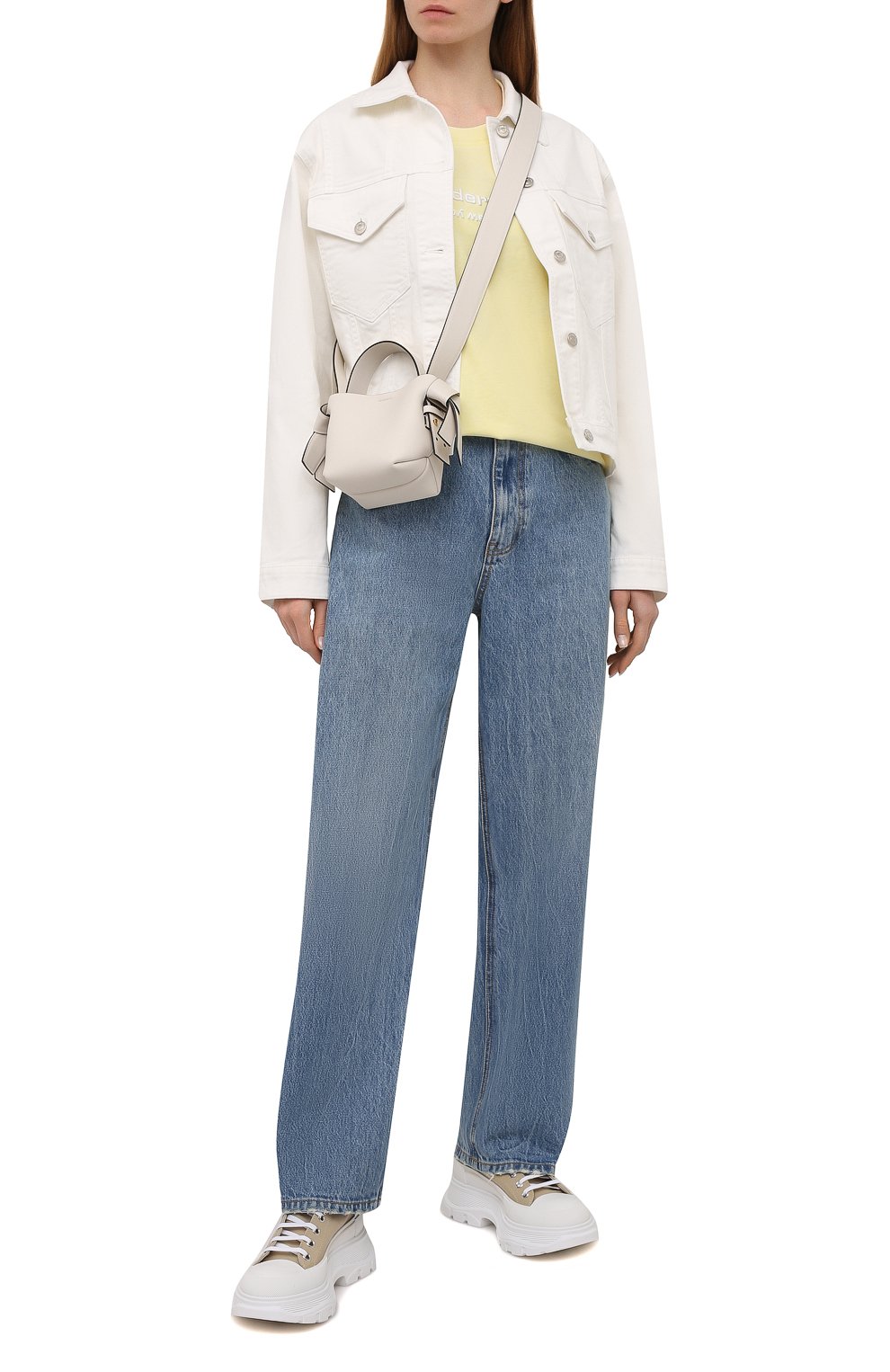 Джинсы ALEXANDER WANG голубого цвета по цене 48750 руб., арт. 4DC1214870, фото 2 Джинсы ALEXANDER WANG, арт. 4DC1214870, фото 2