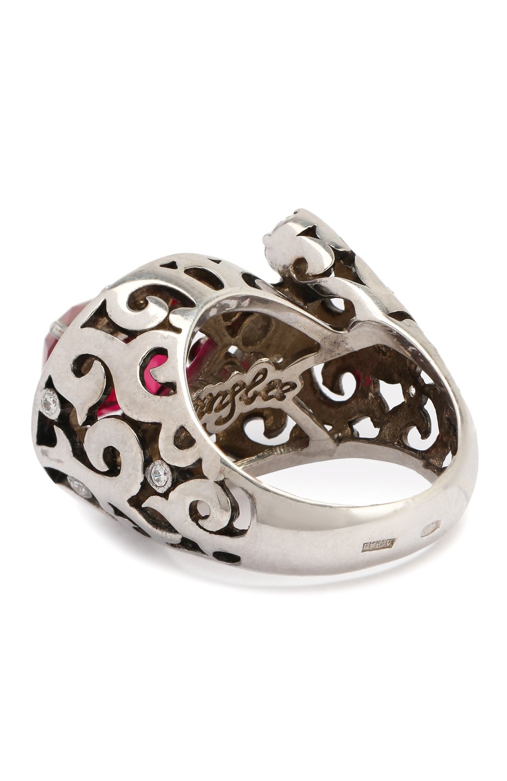 Кольцо ryby drop QUEENSBEE красного цвета по цене 70180 руб., арт. 101034/13,05, фото 2 Кольцо ryby drop QUEENSBEE, арт. 101034/13,05, фото 2