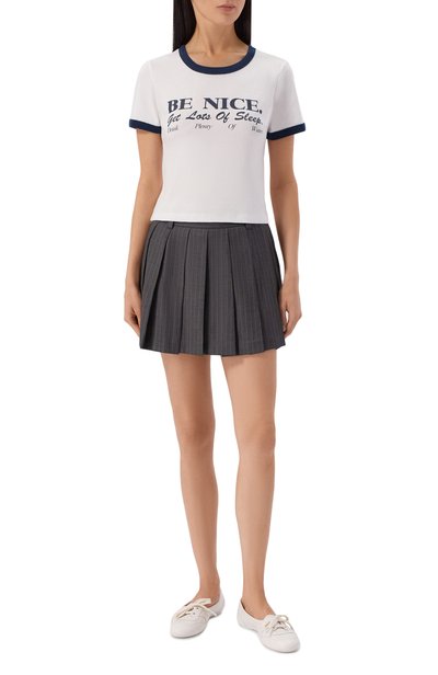 Женская хлопковая футболка SPORTY AND RICH, арт. T0073712003WH88