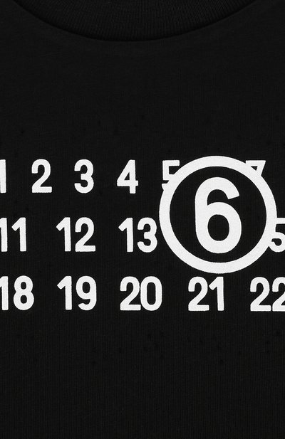 Хлопковая футболка MM6, арт. M60552/MM010, фото 3