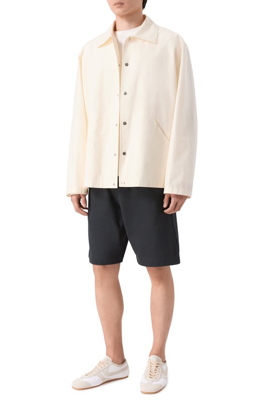 Хлопковые шорты Dries Van Noten 021158/3611 Серый  021158/3611 Фото 2