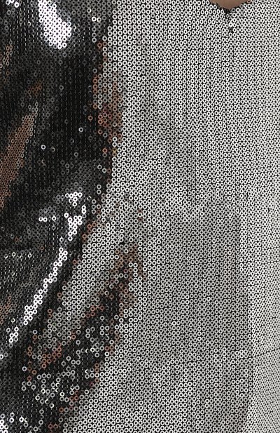 Топ с вышивкой пайетками RTA серебряного цвета по цене 49950 руб., арт. WH8238-7032MLTS, фото 5 Топ с вышивкой пайетками RTA, арт. WH8238-7032MLTS, фото 5