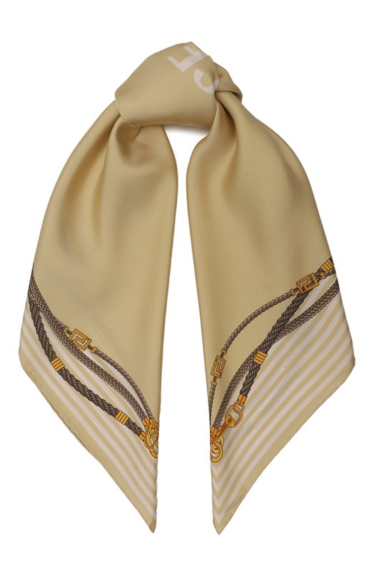 Шелковый платок Versace 1001600/1A10225 Бежевый 1001600/1A10225