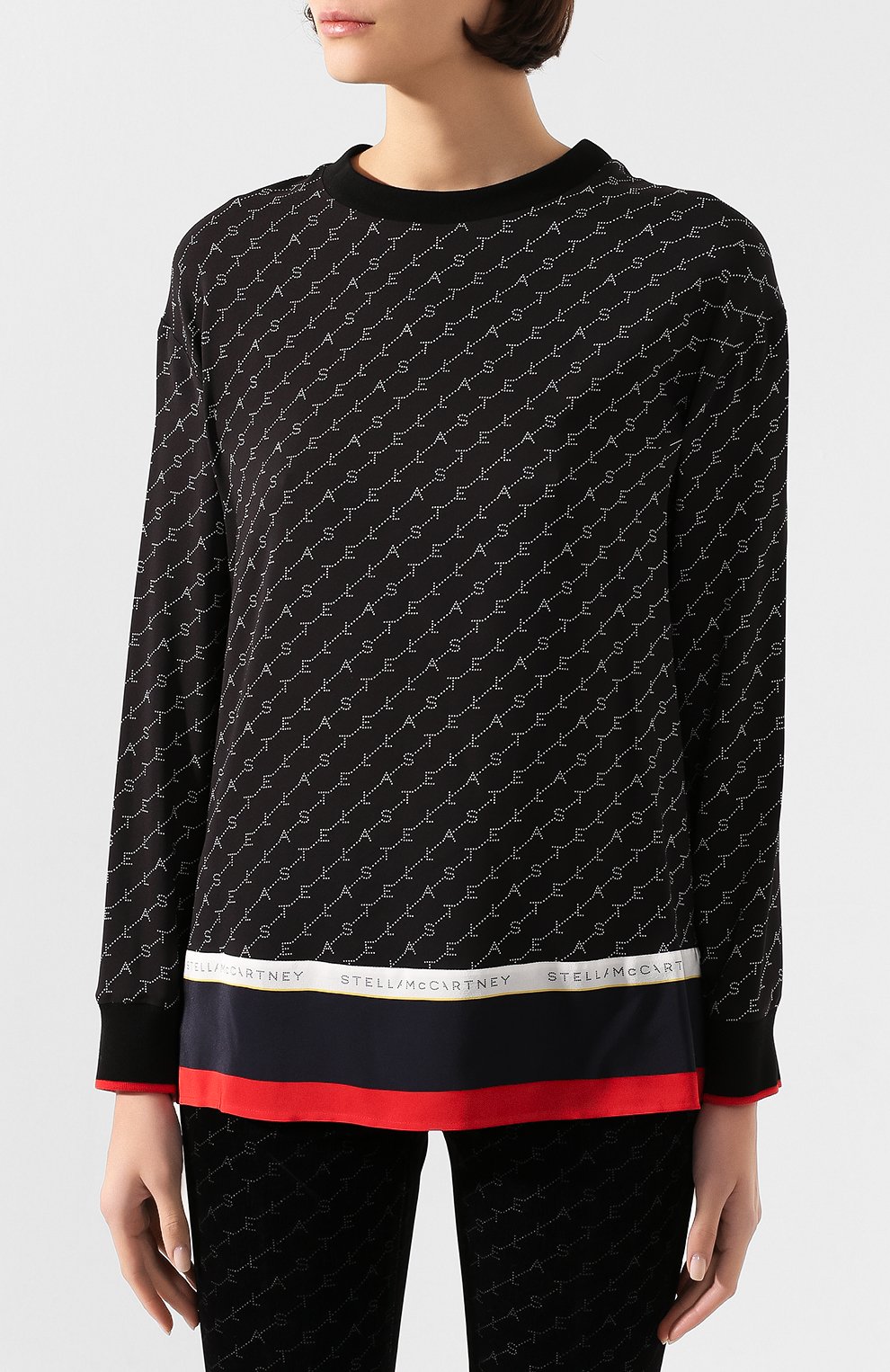 Блузка из смеси вискозы и шелка STELLA MCCARTNEY, арт. 581288/SNA24, фото 3