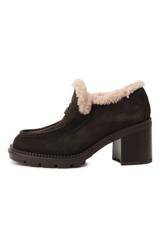 Замшевые туфли Concept 80 Casadei 1D315A0811/C2884 Коричневый  1D315A0811/C2884 Фото 4
