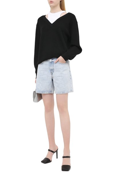 Шерстяной пуловер ALEXANDERWANG.T черного цвета по цене 49600 руб., арт. 4KC1201038, фото 2 Шерстяной пуловер ALEXANDERWANG.T, арт. 4KC1201038, фото 2