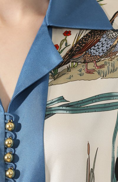 Шелковая рубашка disney x gucci GUCCI, арт. 596712/ZAD00, фото 5