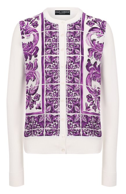 Женский шелковый кардиган DOLCE & GABBANA, арт. FXV10T/JBSJF