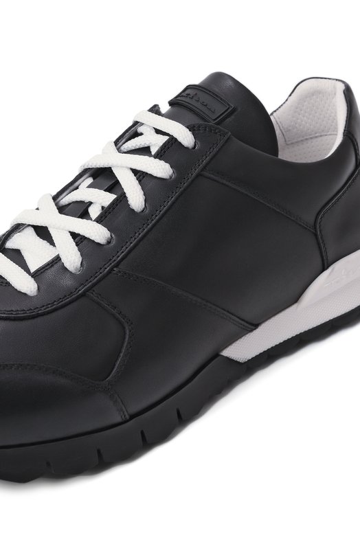 Кожаные кроссовки Kiton USSA137N0010032 Чёрный  USSA137N0010032 Фото 7