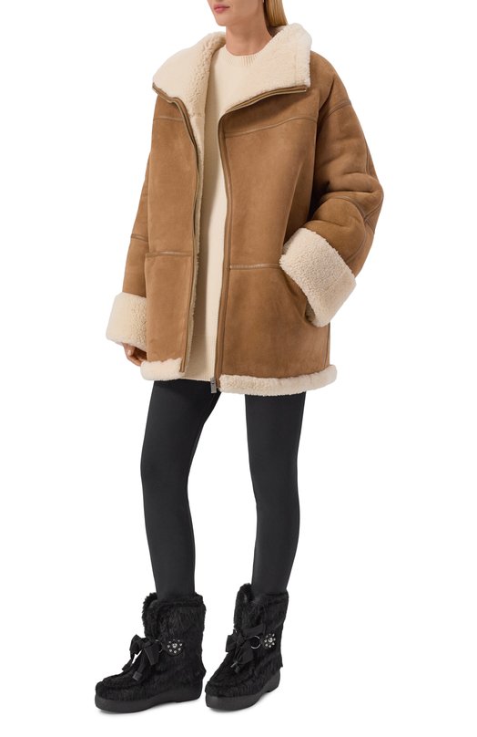 Полусапоги Snowish из экомеха Valentino 7W2S0MM7/XFE Чёрный  7W2S0MM7/XFE Фото 3