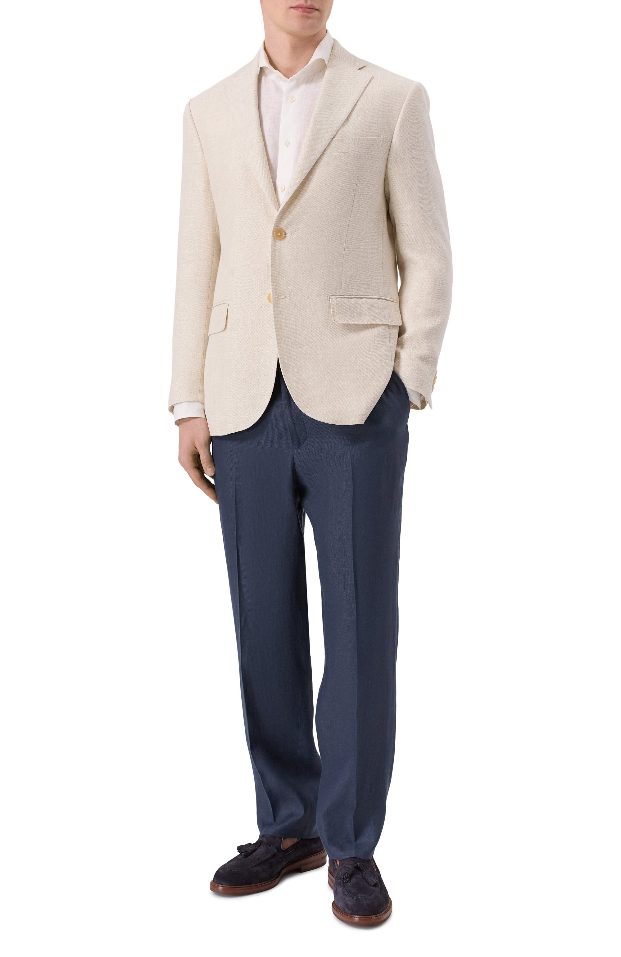 Льняные брюки CORNELIANI, арт. 274552/2714326, фото 2