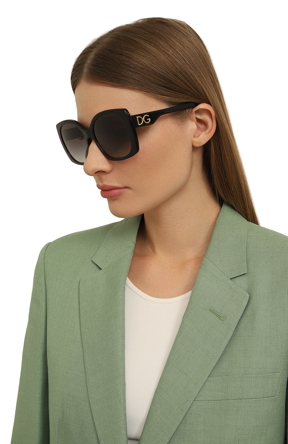 Солнцезащитные очки DOLCE & GABBANA черного цвета по цене 41250 руб., арт. 4385-501/8G, фото 2 Солнцезащитные очки DOLCE & GABBANA, арт. 4385-501/8G, фото 2