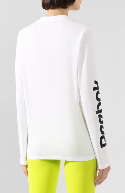 Лонгслив reebok x victoria beckham REEBOK белого цвета по цене 8980 руб., арт. FM4915, фото 4 Лонгслив reebok x victoria beckham REEBOK, арт. FM4915, фото 4
