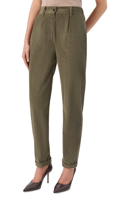 Вельветовые брюки Kiton D50105S06325 Хаки  D50105S06325 Фото 3