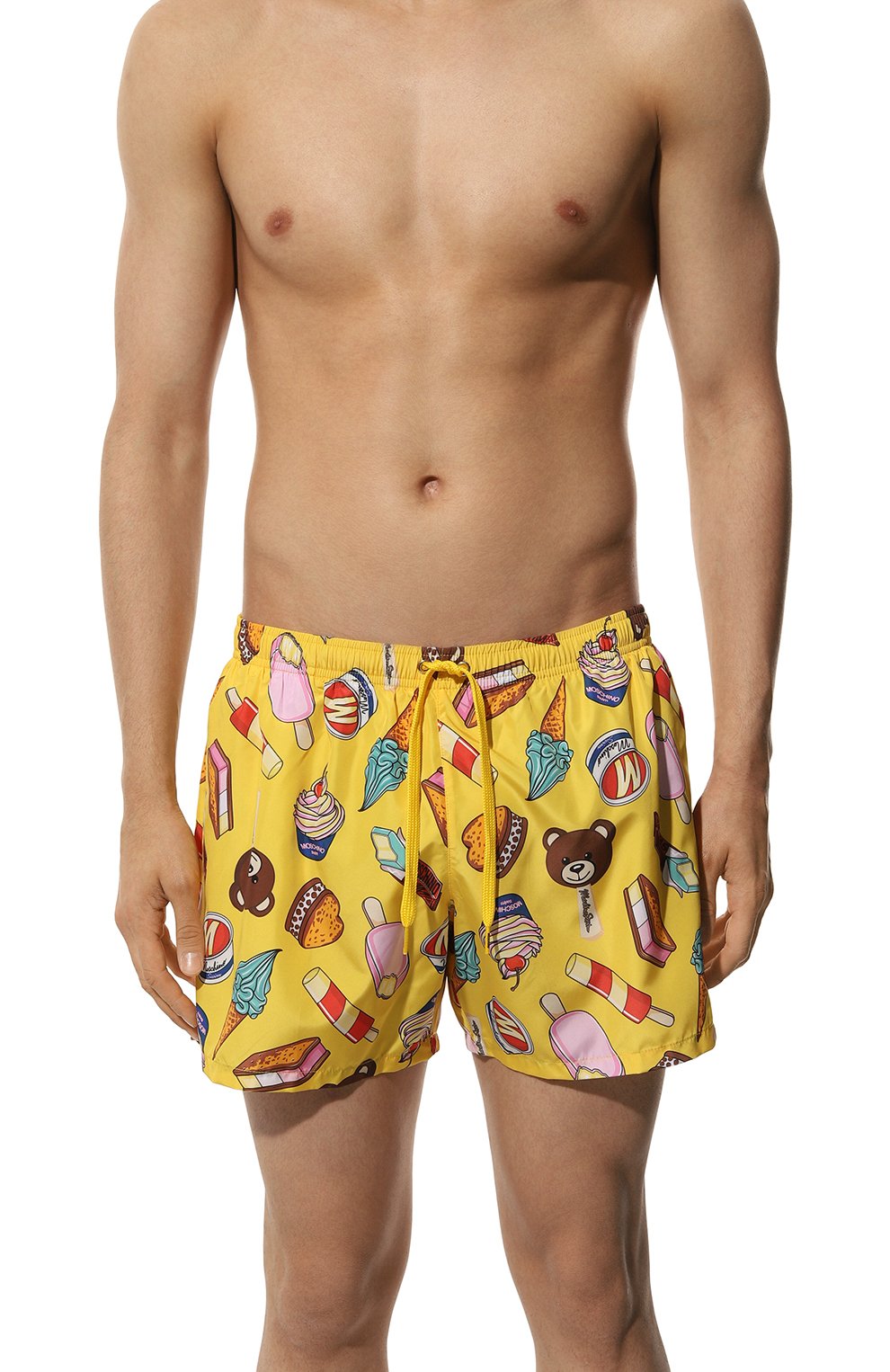 Плавки-шорты MOSCHINO желтого цвета по цене 11050 руб., арт. A4237/9303, фото 2 Плавки-шорты MOSCHINO, арт. A4237/9303, фото 2