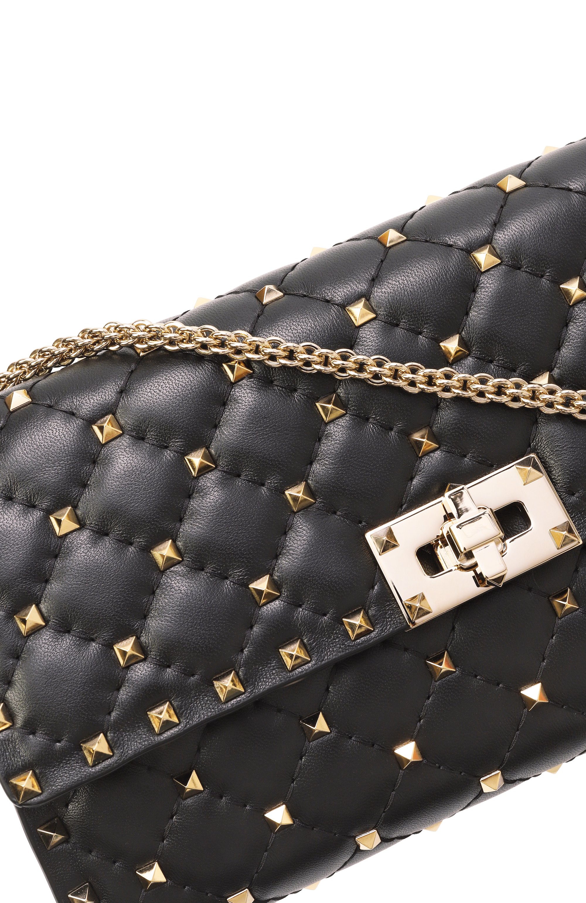 Сумка rockstud spike VALENTINO черного цвета по цене 270500 руб., арт. ZW2B0137/NAP, фото 3 Сумка rockstud spike VALENTINO, арт. ZW2B0137/NAP, фото 3