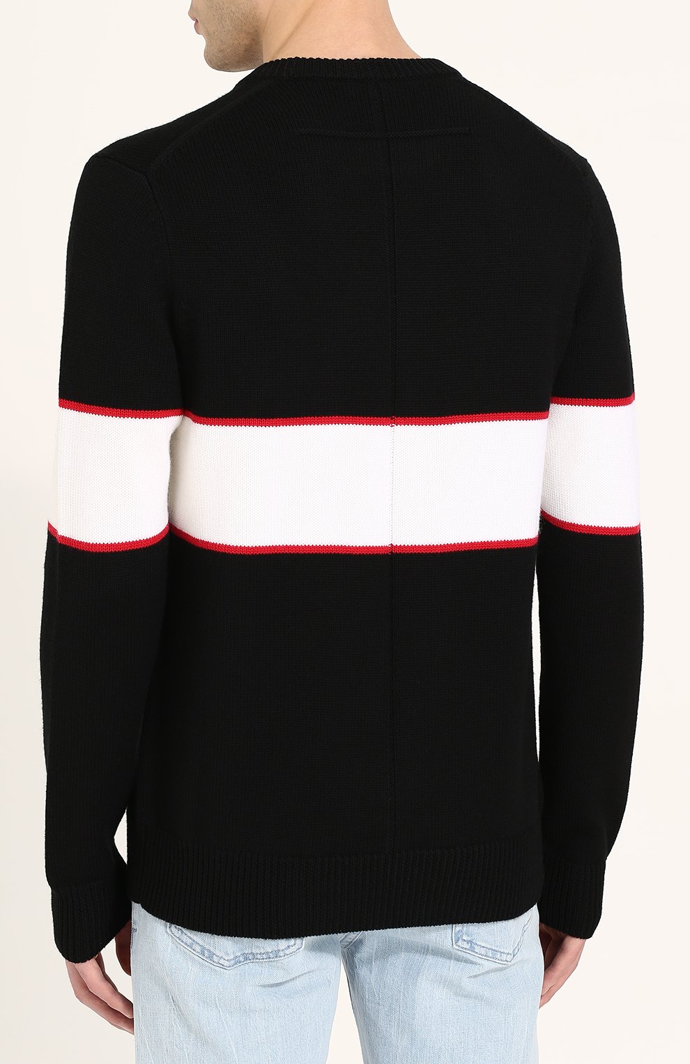 Шерстяной джемпер с логотипом бренда GIVENCHY, арт. BM900G400M, фото 4