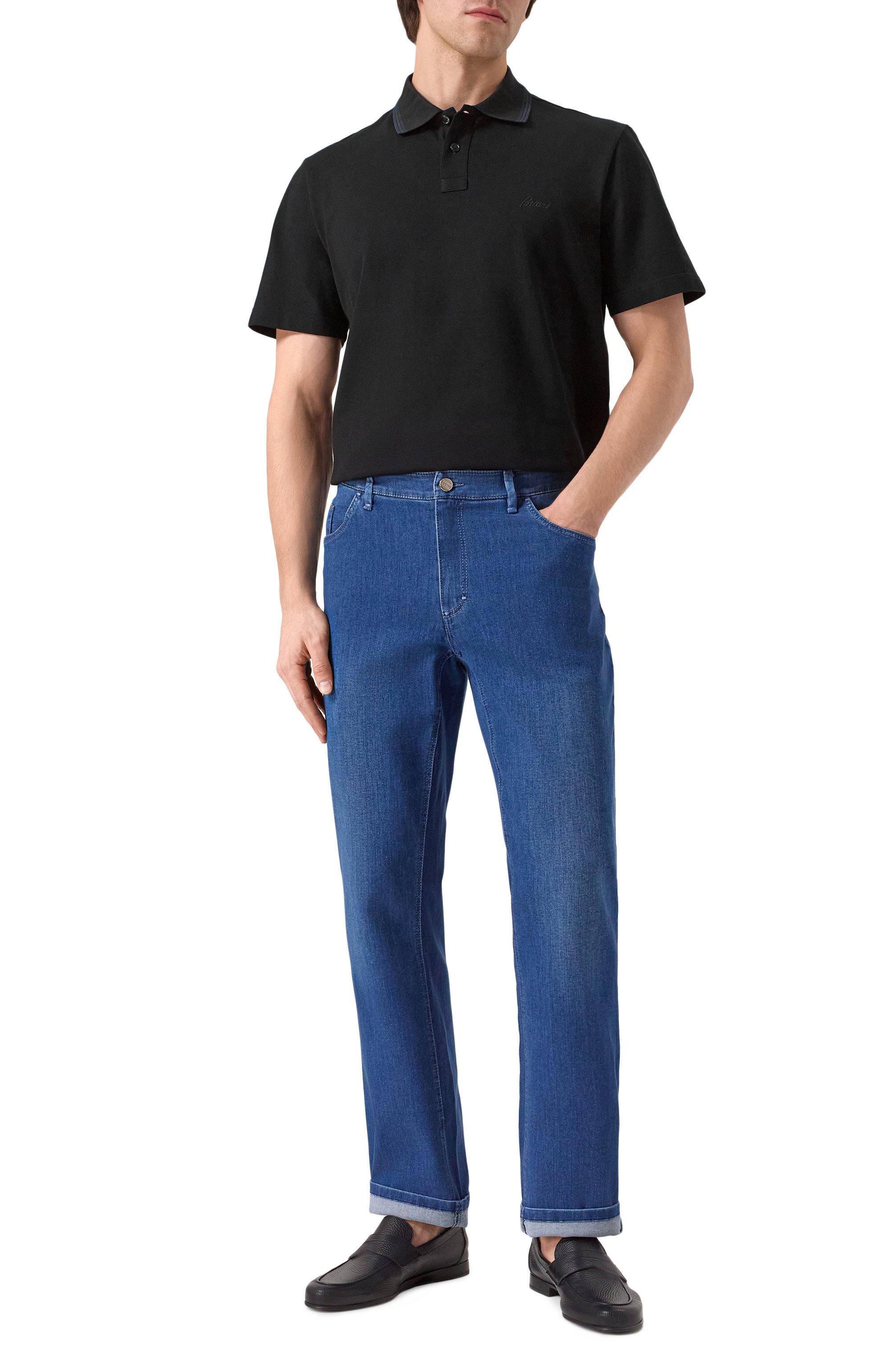 Хлопковое поло BRIONI, арт. UJTA0L/PA627, фото 2