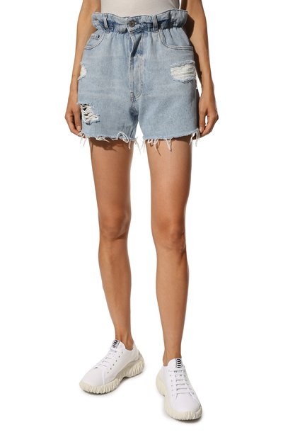 Джинсовые шорты MIU MIU, арт. GWP300-10B7-F0008, фото 3