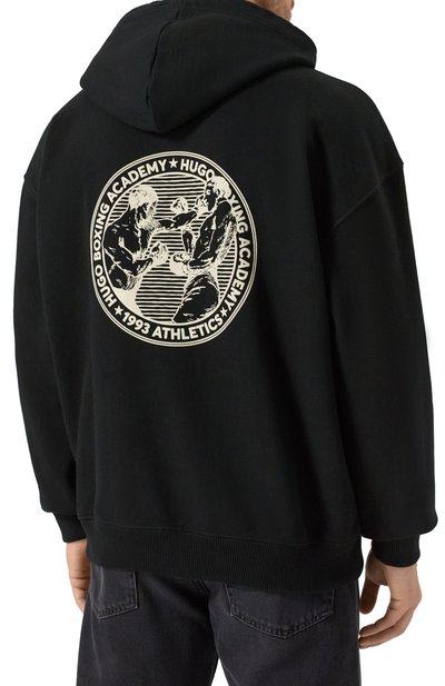 Хлопковое худи HUGO, арт. 50542399, фото 4