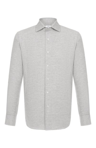 Мужская рубашка из хлопка и кашемира ALESSANDRO GHERARDI, арт. D0UBLE/7558