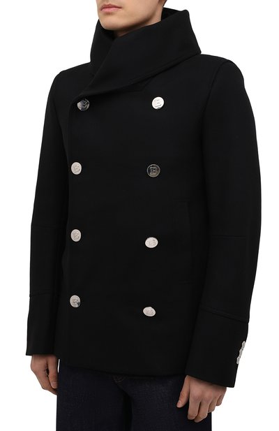 Шерстяной бушлат BALMAIN, арт. WH1UA005/W065, фото 3