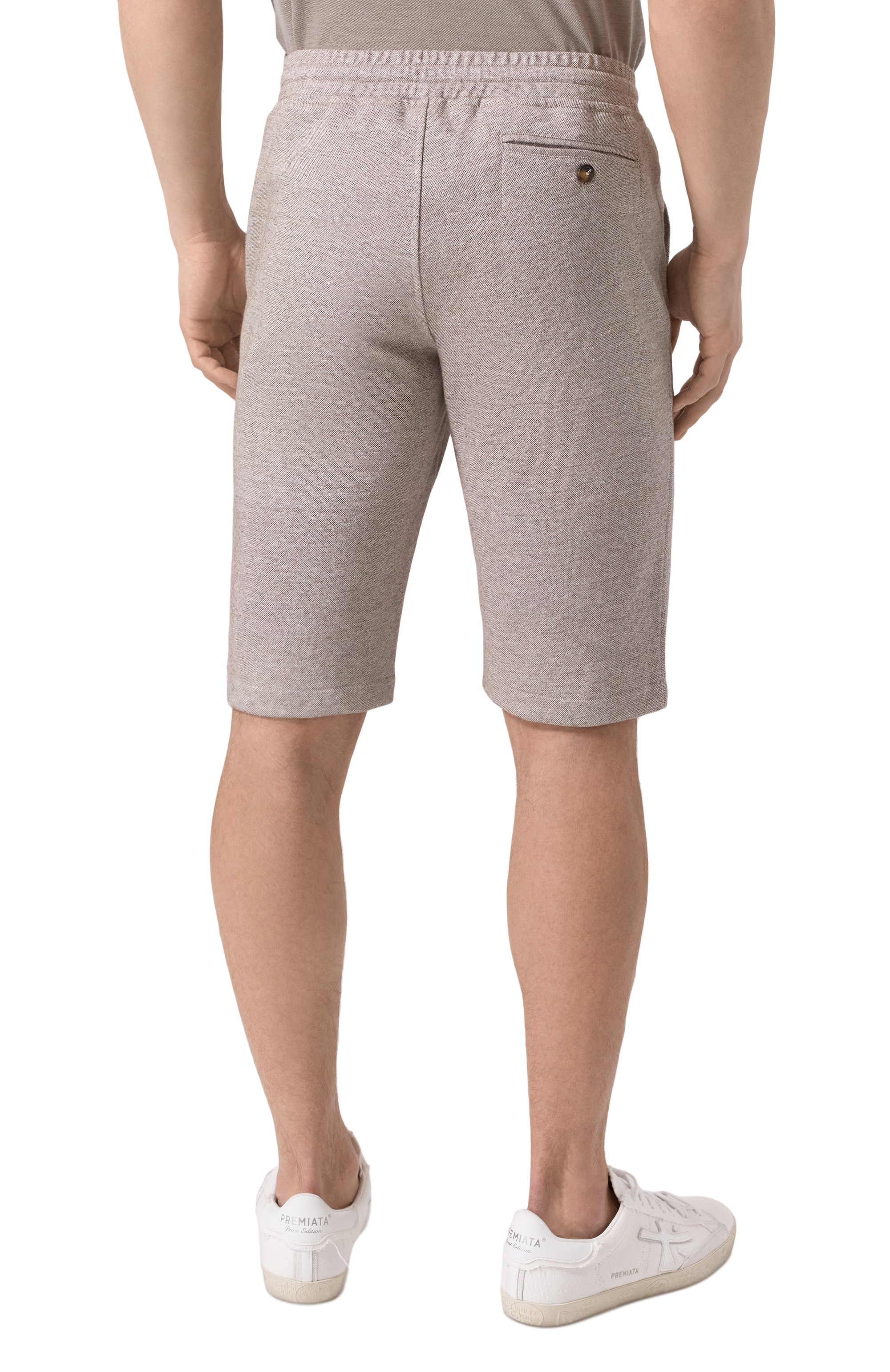 Шорты изо льна и хлопка CAPOBIANCO, арт. 18M753.LUR0., фото 4