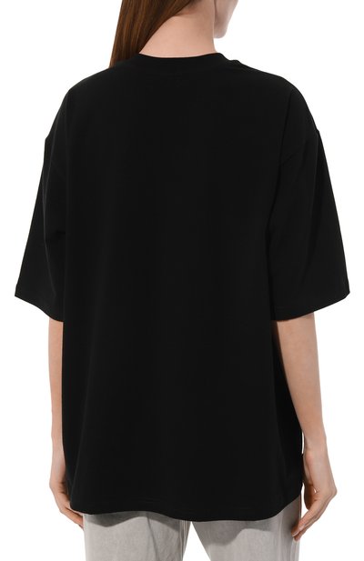 Хлопковая футболка CHAPURIN черного цвета по цене 15750 руб., арт. TSH/18900/SS23, фото 4 Хлопковая футболка CHAPURIN, арт. TSH/18900/SS23, фото 4