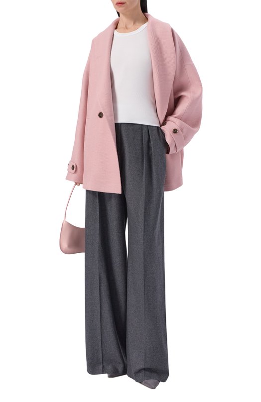 Шерстяное полупальто Seven Lab 126-S-W-00-39-005 Розовый  126-S-W-00-39-005 Фото 2