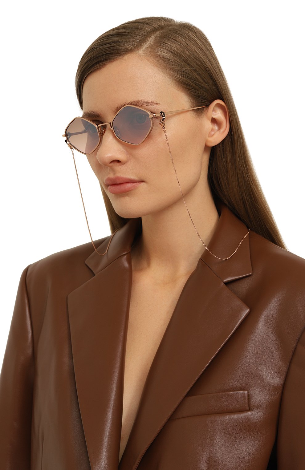 Цепочка для очков CAROLINE ABRAM, арт. CHAINETTE TRI0 METALL SINGLE BR0NZE, фото 2