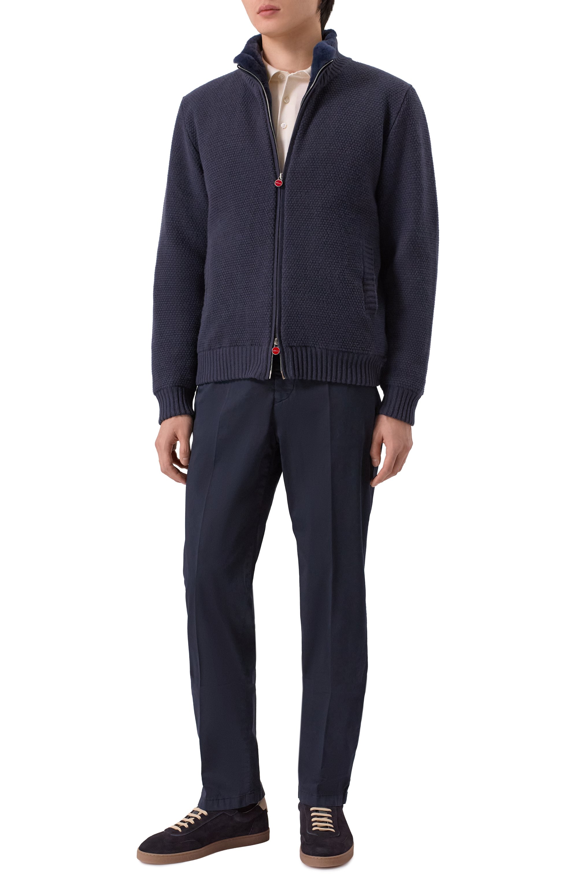 Кашемировый кардиган с подкладкой из норки KITON, арт. UMK0832K326, фото 2