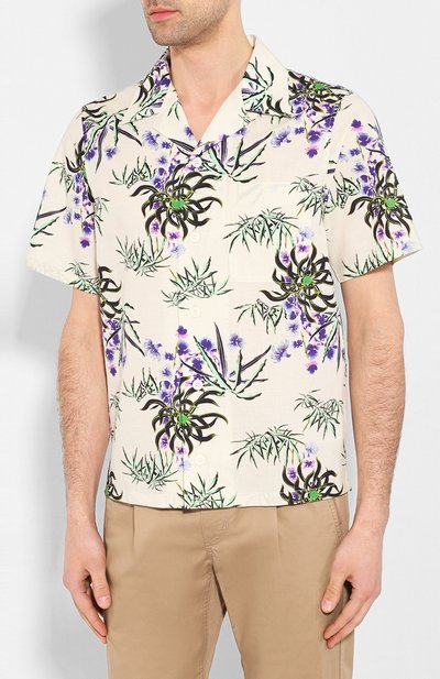 Рубашка из смеси хлопка и льна KENZO, арт. FA55CH5291LI, фото 3
